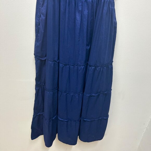 HILL HOUSE HOME Ellie Nap Dress Navy Poplin midi large - Picture 3 of 11